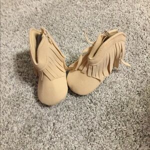 Tan Fringe Boots Infant Size 1